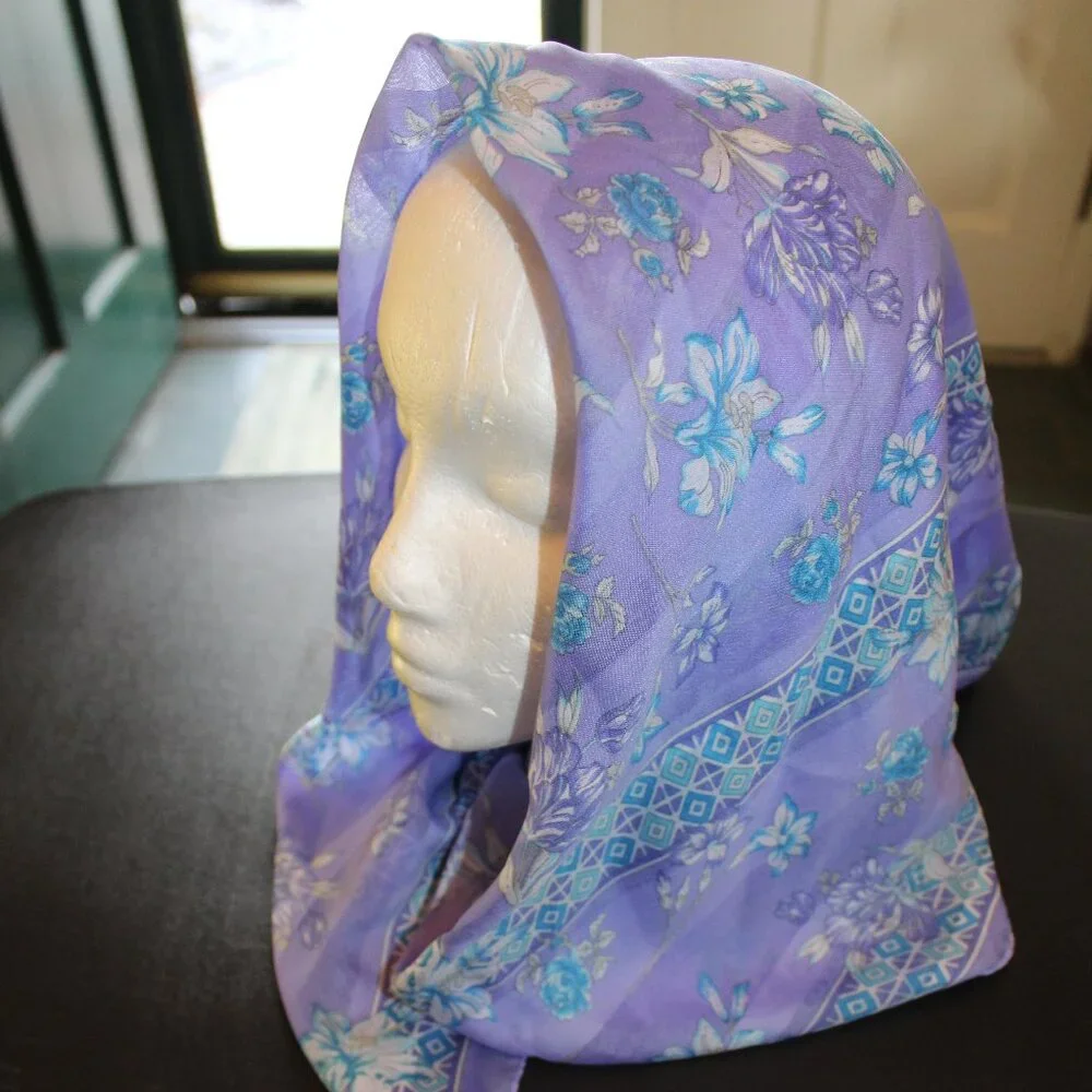 Silken Polester vintage scarf
